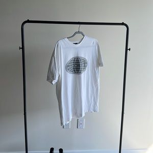 Mike white T-shirt. Slightly worn